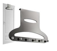 Genérico Ganchos Sobre La Puerta - Estante organizador metálico de un dormitorio,Organizador Detrás de la Puerta - para baño, dormitorio, apartamento, residencia, entrada, aseo, cocina