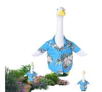 Genérico Gans Outfit | Hawaii Gans Kostüm | Garten Deko - Nylon 150g Hawaii Muster Lebhaft Vielseitig | Gäne Shirt Weihnachten Ostern Party Garten | Außenbereich Hinterhof Rasen Balkon Terrasse G