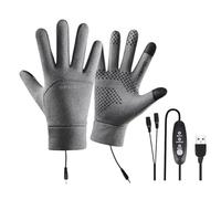 Genérico Gants Chauffants - 9.25 Pouces Mitaines USB | Polyester Chauffage Tactile - Gants d’Hiver Chauds et Imperméables Avec Intérieur Doux, chaleur Constante pour Cyclisme ski conduite et Bureau