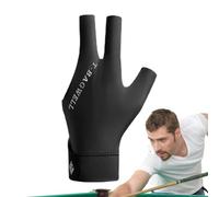 Genérico Gants De Billard Professionnels - 18,5x9 Cm - Polyester Élasthanne - Gants Respirants À Trois Doigts, Absorbants La Sueur Et Antidérapants, Pour, Pool, Main Gauche, Hommes Et Femmes
