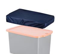 Genérico Garage Box Cover - Polyester 40x50x10cm Washable Dustproof Waterproof | Protective Storage Basket Cover with Elastic Rope | Garage Home Kitchen Deck Supplies Organizer