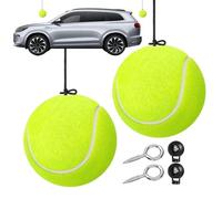 Genérico Garage Parking Aid - Tennis Ball Garage Parking Aid | Precise Stop Assist | 2-Piece with String, For Driver Safety Guidance, Automotive RV Villa Driveway Home Beginners