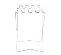 Genérico Garbage Bag Holder Frame, Foldable Metal Waste Bag Stand with Anti-Slip Bracket for Yard, Cooking, Camping, Laundry, Balcony or Outdoor Trash Storage and Cleanup 56x32cm
