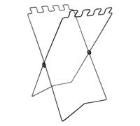 Genérico Garbage Bag Holder Frame, Foldable Metal Waste Bag Stand with Anti-Slip Bracket for Yard, Cooking, Camping, Laundry, Balcony or Outdoor Trash Storage and Cleanup 56x32cm