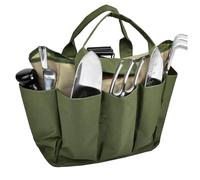 Generico Garden Bags for Tools | Large Oxford Storage Tote with 8 Side Pockets - Gardening Tool Carrier Organizer,for Trowels Gloves Wrenches Scissors Planting Pruning Transplanting