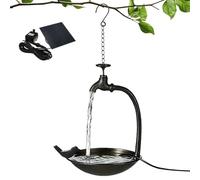 Genérico Garden Bird Bath - Metal Faucet Design | Hangable Bird Feeder Seed Tray Water Basin for Outdoor Birds | Garden Decor for Backyard Patio Balcony Terrace Yard Courtyard Use