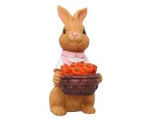 Genérico Garden Estatuas Rabbit, Easter Bunny Outdoor Art Décor Animal Figurines Ornament for Thanksgiving Valentine's Day Decorations for Gardens Yards Lawns Indoors Sculptures (B)