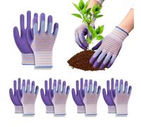 Genérico Garden Gloves 6 Pairs Thorn Proof Non-Slip Mitten Latex
