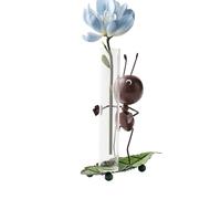 Genérico Garden Ornament Statue - Ants Figurine with Hydroponics Container - Metal Ants Lawn Statues,for Yard Flower Beds Terrace Balcony Children's Rooms Desktops Kindergartens
