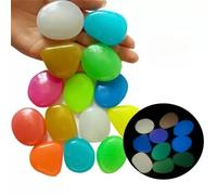 Genérico Garden Rocks - 20PCS Glow Landscape Pebbles Stones, 4.5cm Colorful Luminouss Garden Stones for Aquarium Fish Tank Vases Flower Pots Patio Lawn Walkway Yard Outdoor Landscaping Decor