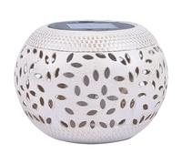 Genérico Garden Solar Light - Iron Art Floral Pattern Lantern | Solar Powered Automatic Waterproof Decorative Light With Shadow Projection | Outdoor Lamp - Tabletop Ground Patio Pathway Decor