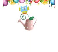 Genérico Garden Stakes Decorative, Colorful Watering Can Garden Stake | Easter Metal Watering Can Yard Art | Spring Outside Stakes | For Spring Outdoor Gardens Yard Patio Porch Lawn Flower Bed