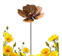 Genérico Garden Stakes - Decorative Flower Shape Easy Install | Metal Yard Art Sign For Garden Outdoor Porches Courtyard Walkway Terraces Balconies Indoor Yard Pot Spring Decorative Nature