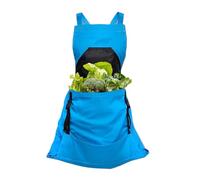 Generico Gardening Apron for Women, Waterproof Harvest Apron for Fruit Picking, Adjustable Tool Pouch, Easy-Clean Fabric for Men, Women, Farmers, Gardeners, Greenhouse, Yard Work, azul,