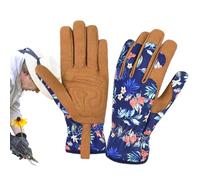 Genérico Gardening Gloves - Women Flower Pattern Yard Work Utility Glove | Breathable Protective Outdoor Garden Hand Gloves Comfortable Grip Durable Lightweight for Planting, Weeding, Pruning Use