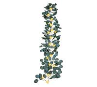 Genérico Garland De Vid Oliva De Color Oliva De Ha-da De 6 Pies, Guirnalización De Vides De Vidrio De Vía Falsa Con 96 LED, Guirnaldas Artificiales Iluminadas Prelitidas Para El Manto