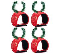 Genérico Garland Ties - Flexible Twist Fasteners for Holiday Decoration | Green Wire with Soft Fuzzy Texture, Secures Christmas Garlands, Wreaths and Lights, Reusable Indoor Outdoor 7.87x3.15x0.39 in