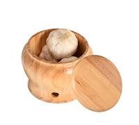 Genérico Garlic Holder Onion Countertop Organizer With Lid | Garlic Keeper Storage Container For Potato Ginger Lemon Kitchen Storage | Durable Kitchen Organizer For Home Restaurant Camping Picnic Use