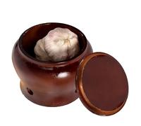 Genérico Garlic Holder Onion Countertop Organizer With Lid | Garlic Keeper Storage Container For Potato Ginger Lemon Kitchen Storage | Durable Kitchen Organizer For Home Restaurant Camping Picnic Use