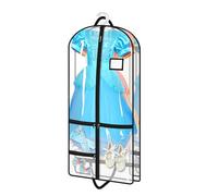 Generico Garment Bag,Hangable with Zippered Pockets,Clear Dress Bags for Closet Storage - for Costume Performance Dance Competition Seasonal Organization