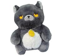 Genérico Gato de Peluche,Muñeca de Peluche Reconfortante | Muñeca de Dibujos Animados Rellena - para Niños Jóvenes Adultos Coleccionistas Dormitorio Salón Cuarto Bebé Sofá Cama Juego Sueño Cumpleaños