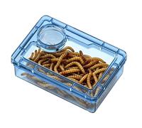 Genérico Gecko - Accesorios Transparentes para Terrarios de Reptiles - Plato de Alimento para Gecko Crestado en Terrario,para Ermitaño, Rana, Araña, Camaleón, Iguana,
