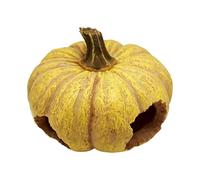 Genérico Gecko Cave, Resin Pumpkin-Shaped Hideaway Shelter for Tortoises, Geckos, Snakes, Lizards, Bearded Dragons, Frogs, Turtles, Amphibians, Tank Habitat