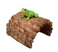 Genérico Gecko Hides | Resin Cave Shelter | Tortoise Shelter | for Bearded Dragon Leopard Turtle Frog Geckos Reptiles Amphibians Aquarium Tank | Naturalistic Resin Habitat -out for Terrarium Pets