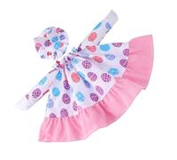 Genérico Geese Clothes -Porch Geese Clothes | 23 Inch Easter Statue Costume with Bunny Ears Hat, Polyester Garden Decoration Outfit For Patio, Front Yard, Park, Camping Grounds, Holiday Event Party