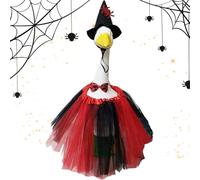 Genérico Geese Halloween Outfits, Animal Costume with Skirt & Hat, Festive Dress-Up Clothes on 23 inch Statues, Holiday Porch Decoration for Outdoor Party, Yard, Patio, and Seasonal Display