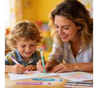 Genérico Gel-Malfarbstifte für das Ausmalen,Einklappbare Mit 1,0 Millimeter Spitze | Buntes Gelstift Set - Für Haushalt, Schule, Basteln, Skizzieren, Tagebuchschreiben, Schreiben und Zeichnen