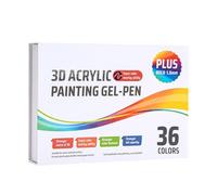 Genérico Gel Stifte | 3D Acryl Malstifte Set | Ausziehbare Stoff-Zeichenmarker mit 1,0 mm Spitze für Basteln, Skizzieren, Tagebuch, DIY Kunst, Malen, Schreiben, Schule und Haushalt