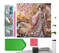 Genérico Gem Art Kit, Diy Jewel Painting, Compact Size for Craft, Shine Elegant Decorative Feature, Household Utility Category, Craft for Kids Adults Family Home Bedroom Living Room Office Wall