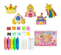 Genérico Gem Art Kit | DIY Jewelry Making Set, 6.1 Inch | Creative Bead Pen Activity For Girls | Make Your Own Keychain Craft Kit, Birthday Gift For Kids Ages 5-12