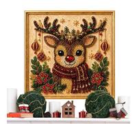 Genérico Gem Art Kits for Adults Frame DIY Funny Seasonal Christmas Decor