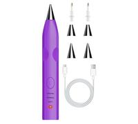 Genérico Gem Dot Pen, 3-Level Electric Drill Bead Dot Pen with Tips, Rhinestone Design Tool for Art Crafts, Drawing, Nail, Jewelry, Frame, Embroidery, Coaster, Keychains