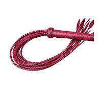 Genérico Genuine Leather Equestrian Whip 82 cm, Used for Horse Riding Training, with a Snake-Pattern Leather Handle