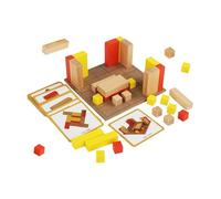 Genérico Geometric Building Blocks - Stacking Toys Educational Toys | Educational Geometric Stacking Toys | Building Bricks Set | Multipurpose Learning Toys for Enhance Hands- Ability
