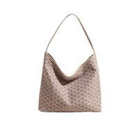 Genérico Geometric pattern hobo bag, Elegant Hobo Bag Large Purse Geometric pattern Tote Bag, stylish women's crossbody bag (Khaki)
