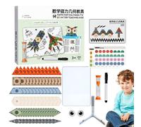 Genérico Geometric Puzzle Game 10.23x2.83x12.59 Inches | Board Educational Jigsaw Puzzle - Mathematical Teaching Aids, Creative Magnetic Pattern Blocks Jigsaw For Boy, Girls