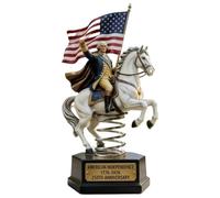 Genérico George Washington 250th Figurine, First President Commemorative Statue, White Home and Car Decoration, Highlight Semiquincentennial Edition 3rd Keyword