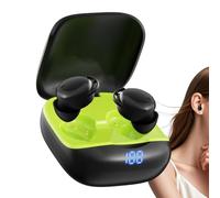 Genérico Geräuschunterdrückende In-Ear-Kopfhörer - Schlaf Kopfhörer Wireless Und Diskret Unsichtbar, Geräuschunterdrückung Stereo Sound Kraftvoller Bass, Für Sport Reisen Büro Zuhause Bett Camping