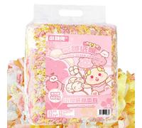 Genérico Gerbil Bedding, Natural Hamster Fluff Pet Bedding, Chinchilla Bedding and Paper Litter, Small Animal Bedding with Odor Control for Hamsters, Hedgehogs, and Owls