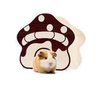 Genérico Gerbil House, Wooden Hamster Nest, Mushroom Shape Chew-Proof Habitat, Mushroom Shape Chew-Proof Habitat for Bunny Gerbil Small Animal Ferret Hedgehog Dwarf