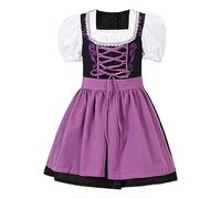 Generico German Girl Costume - Bavarian Dirndl Dress Ensemble, Vintage Apron Ribbon Detail Design, Authentic Beer Festival Style Outfit | Ideal for Toddlerr Celebration Oktoberfestt Event