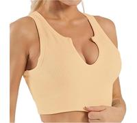 Genérico Getheyshape Shape Me Up Crop Top, Women's Cropped High Support Yoga Workout Sleeveless Tank Top Sports Bra
