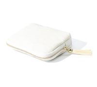 Genérico Gettoreach Travel Jewelry Case, Portable Foldable Mini Jewelry Travel Bag With Tassel Zipper Design, 2026 New Travel Jewelry Case, For Travels And Daily Use (White)