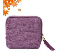 Genérico Gettoreach Travel Jewelry Case, Stuffdatas Mini Portable Jewelries Travels Boxes, Travels Jewelry Case with Tassel Zipper Design, for Bracelets, Rings, Bangles, Carrings (Amethyst)