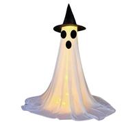 Generico Ghiowing Halloween Ghost - Objeto para sombrero de decoración fantasma al aire libre con luz remota | Extraños para el hogar con escenas de eventos de temporada para Escape Room Party