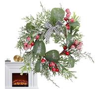 Genérico Ghirlande Natalizie per | Decorazioni Natalizie per Centrotavola | Ghirlanda Di Pino Verde con Bacche Rosse E Pigne | Anelli Decorativi per Tavolo, Scrivania, Feste, Inverno E Matrimon